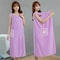 Women Wearable Bath Towel Wrap Absorbent Polyester Bathrobe 1