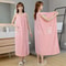 Women Wearable Bath Towel Wrap Absorbent Polyester Bathrobe 2
