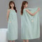 Women Wearable Bath Towel Wrap Absorbent Polyester Bathrobe 6