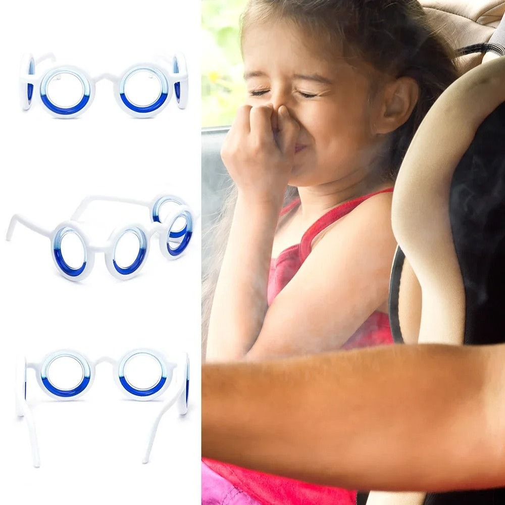 Anti Vertigo Glasses Without Lens Motion Sickness Relief Glasses For Travel 2