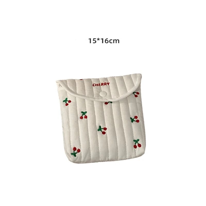 Cotton Sanitary Napkin Storage Bag Portable Mini Pouch For Travel And Daily Use 5