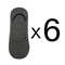 6 Pair Mens Bamboo Breathable Invisible Socks Low Cut Casual Cotton Boat Non Slip Socks 16