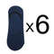 6 Pair Mens Bamboo Breathable Invisible Socks Low Cut Casual Cotton Boat Non Slip Socks 17