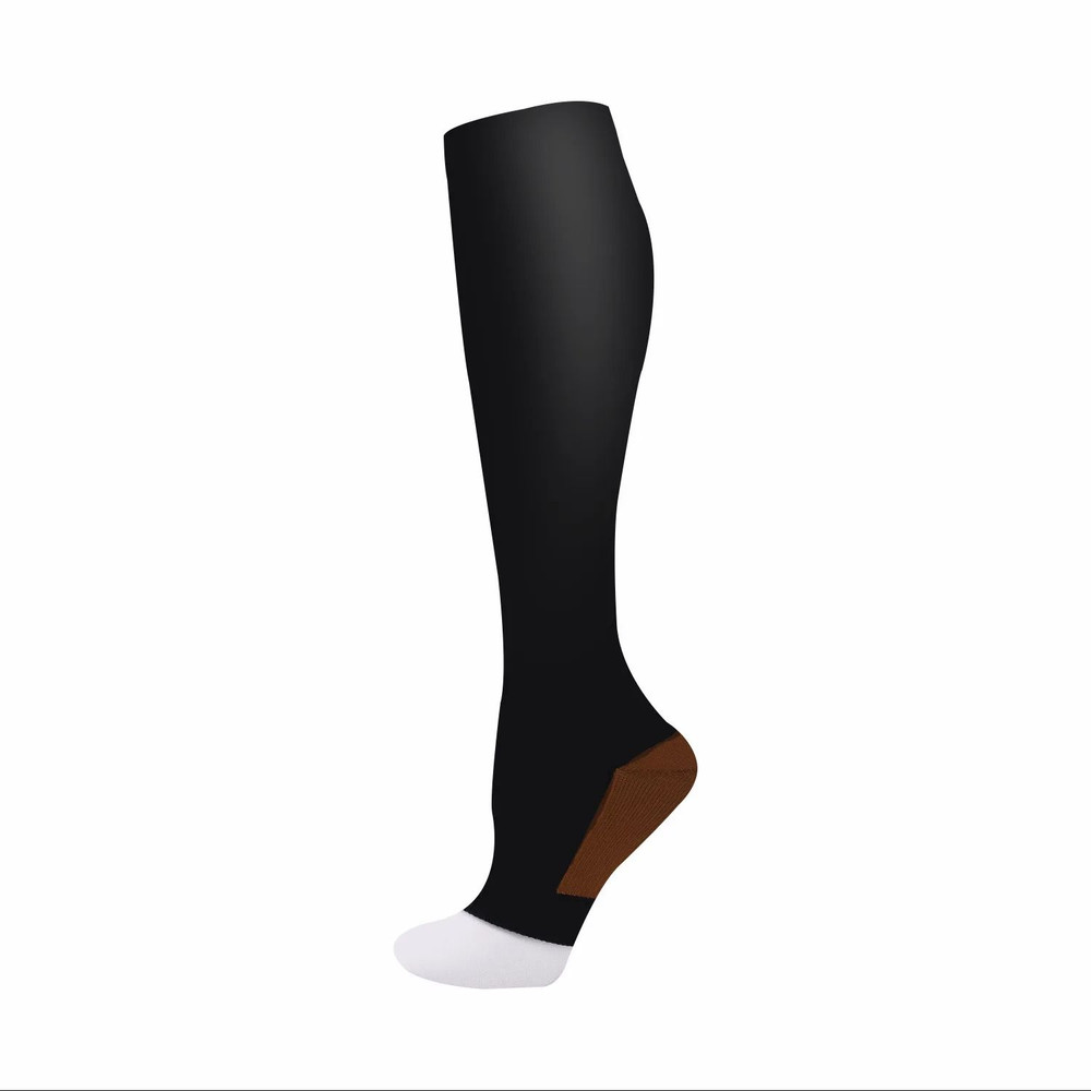 Medical Calf Compression Stockings Knee High Open Toe Pressure Socks 10
