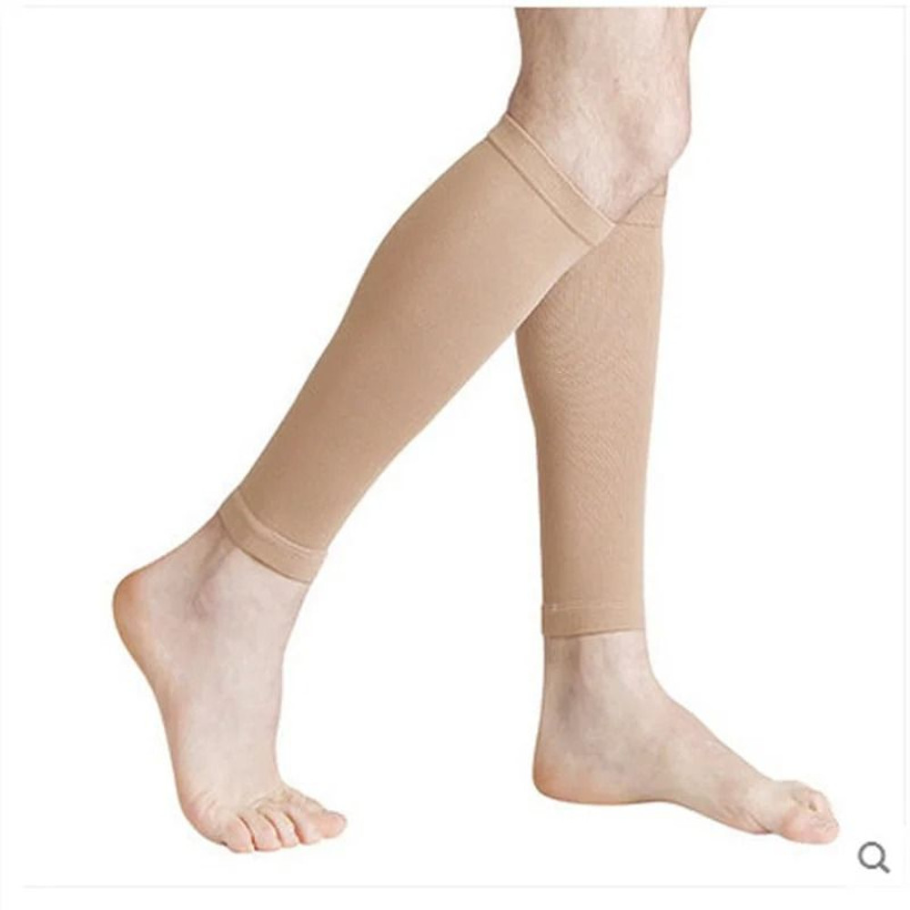 Medical Calf Compression Stockings Knee High Open Toe Pressure Socks 6