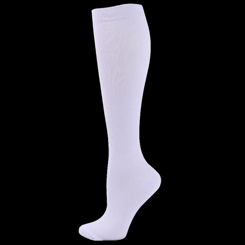 Medical Calf Compression Stockings Knee High Open Toe Pressure Socks 19