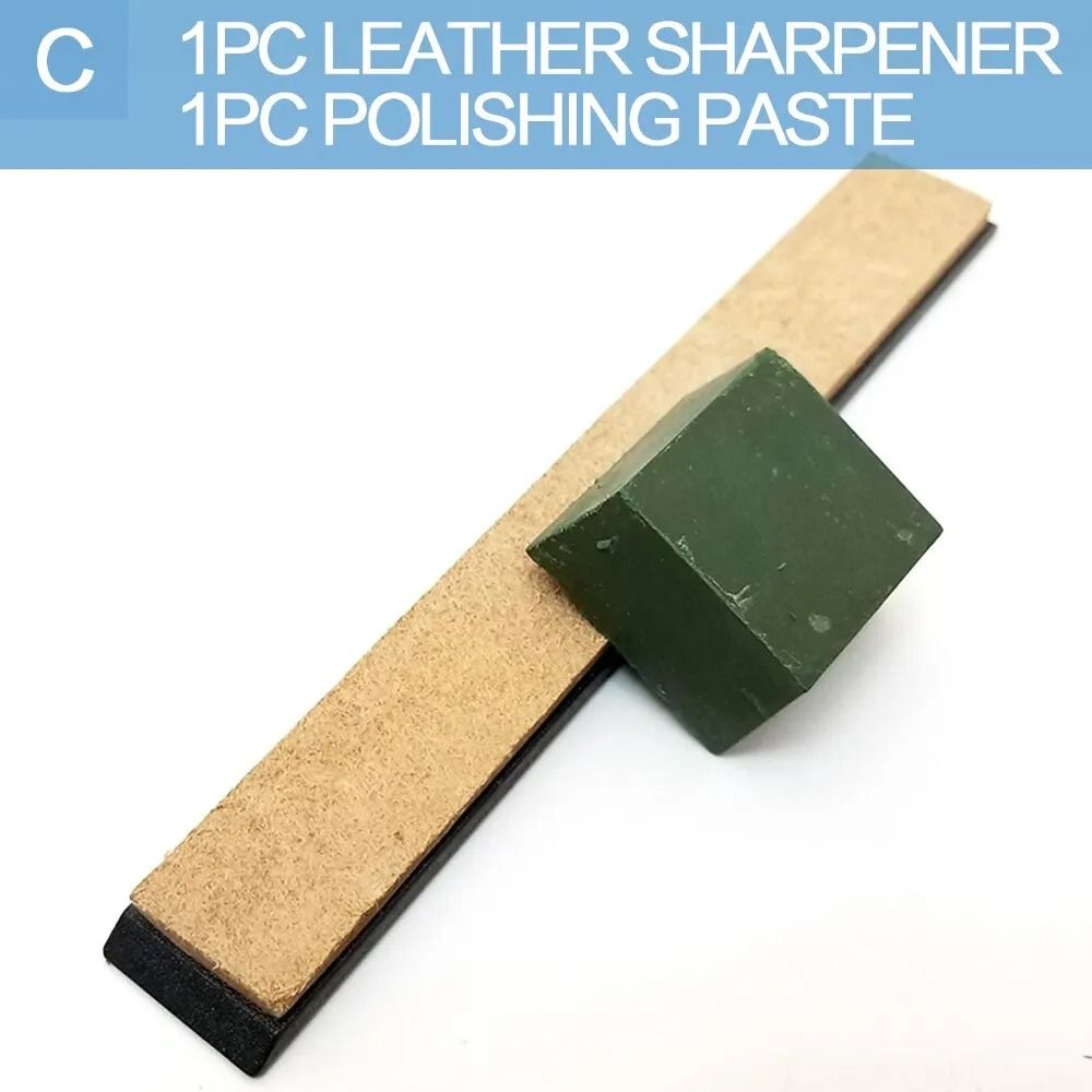 Knife Polishing Sharpener Strop With Compound And Honing Tool 6