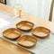Japanese Style Plastic Dish Set 10 Pieces Imitation Wood Grain Fruit Bowls 1