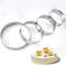 Stainless Steel Mousse Cake Mold Heat Resistant Perforated Round Tart Ring 0