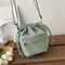 Women Shoulder Bag Drawstring Bucket Crossbody Bag Casual Lightweight Korean Style 3