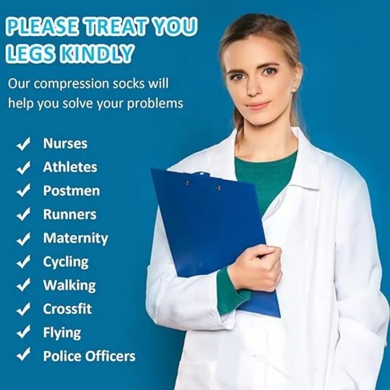 Compression Sleeves Medical Gradient Footless Calf Socks 2030mmHg 4