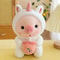 Cartoon Animal Transformation Milk Tea Pig Plush Toy 7