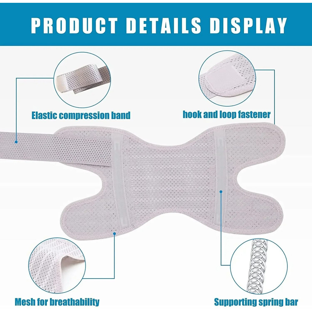 Knee Brace With Side Stabilizers Breathable Compression Support For Pain Relief 1