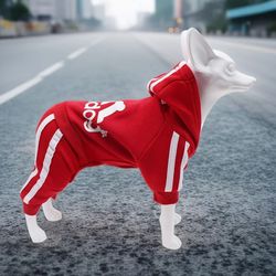 adidog dog jumpsuit sports suit for small dogs
