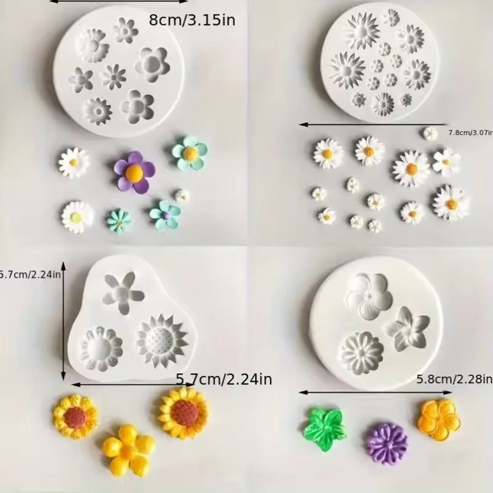 Rosette Leaves Silicone Mold For Cake Chocolate And Sugarcraft 7