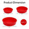 Silicone Cake Mold Round Baking Pan Set 4 6 8 Inch 5