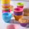 Silicone Small Cake Cup Mold 12pcs Pudding Jelly Baking Cups 0