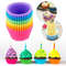 Silicone Small Cake Cup Mold 12pcs Pudding Jelly Baking Cups 5