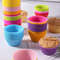 Silicone Small Cake Cup Mold 12pcs Pudding Jelly Baking Cups 6