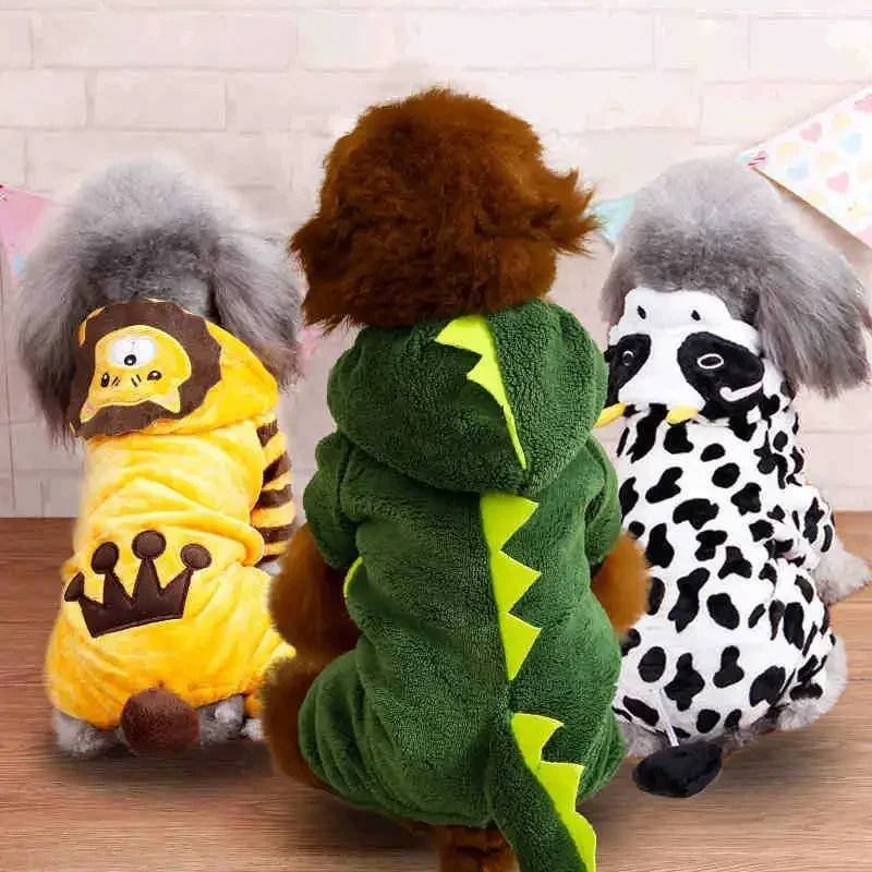 Cartoon Animal Pet Jumpsuit Pajama For Small Dogs And Cats 1
