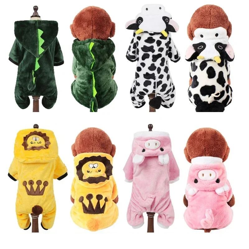 Cartoon Animal Pet Jumpsuit Pajama For Small Dogs And Cats 2