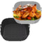 Silicone Square Air Fryer Pot Tray Reusable 19 Cm 7