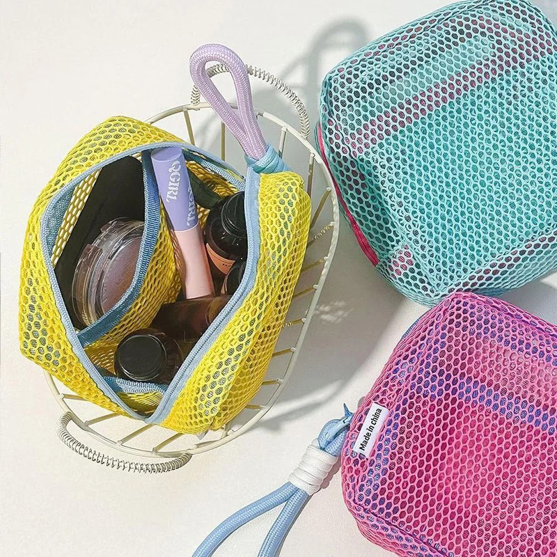 Square Mesh Cosmetic Storage Bag 12 Cm 1