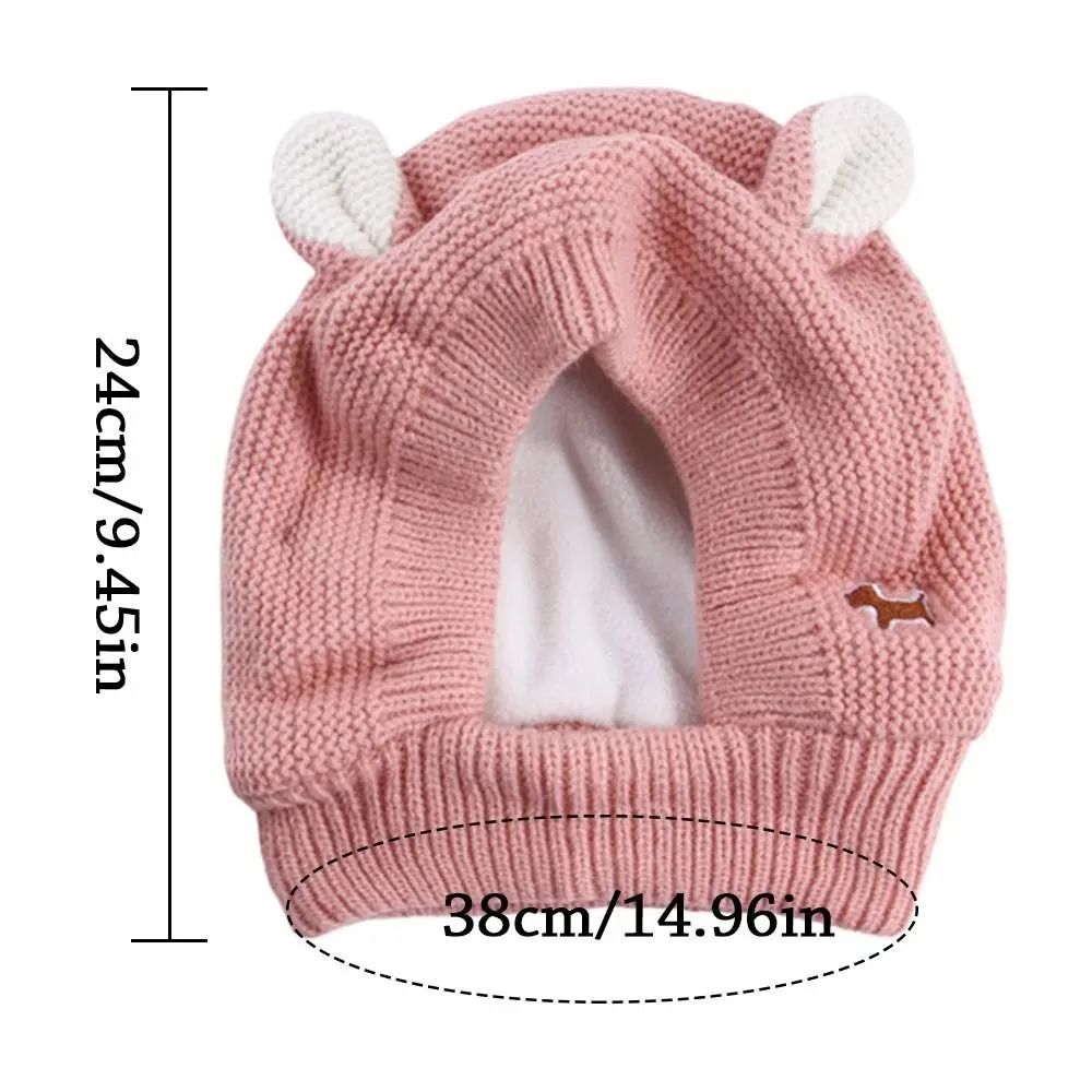 Quiet Dog Ear Muffs Noise Protection Knitted Hat For Medium And Large Dogs 5