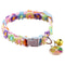 Pet Collar With Bell Cartoon Footprint Adjustable For Puppies Kittens 6