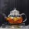 High Borosilicate Glass Teapot Set Filterable 400ml And 1000ml 3