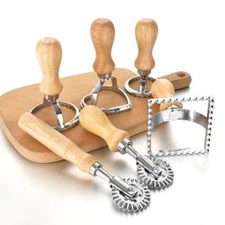 stainless steel cookie cutter and pasta press set
