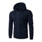 Autumn Men Sweatshirt Long Sleeve Zipper Hoodie Slim Fit 6