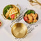 Stainless Steel Golden Instant Noodle Bowl With Handle 1