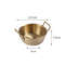 Stainless Steel Golden Instant Noodle Bowl With Handle 7