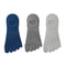 3 Pairs Mens Breathable Toe Socks Casual Finger Boat Socks 15
