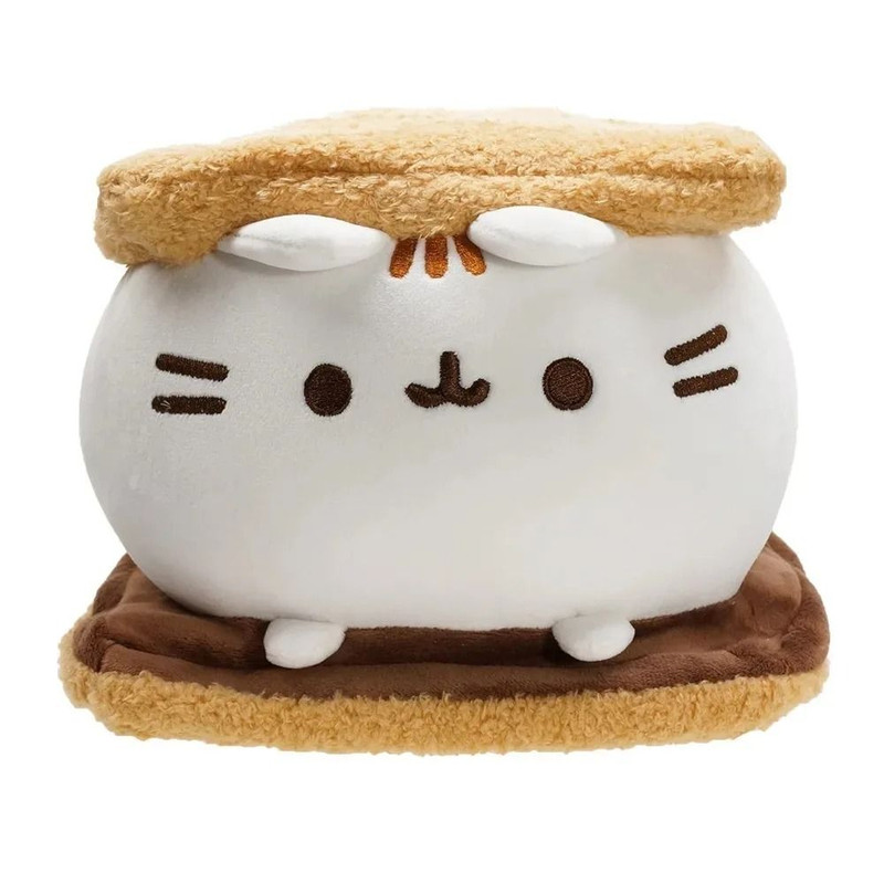 Kawaii Chocolate Cookie Fat Cat Plush Toy 2
