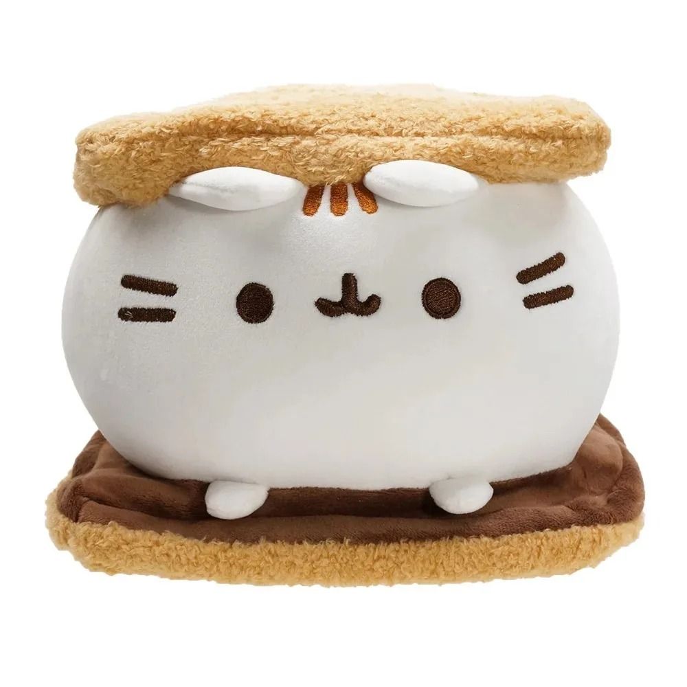 Kawaii Chocolate Cookie Fat Cat Plush Toy 6