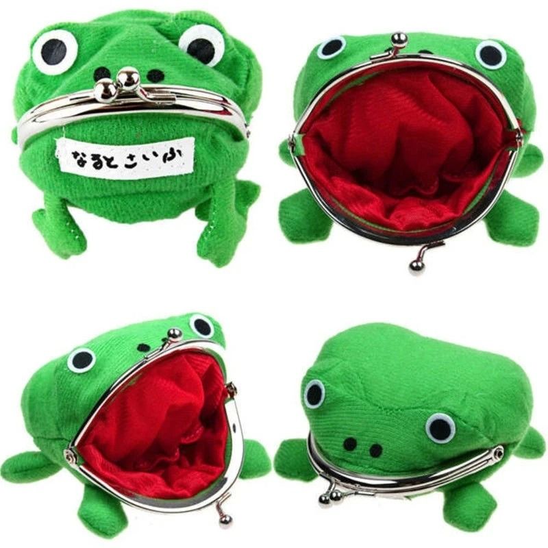 Plush Frog Wallet Coin Purse Key Chain 1