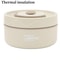 Stainless Steel Thermal Lunch Box Double Layer Round Portable Food Container For Work And School 6