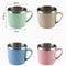Double Layer Stainless Steel Coffee Mug With Plastic Handle For Home And Office 5
