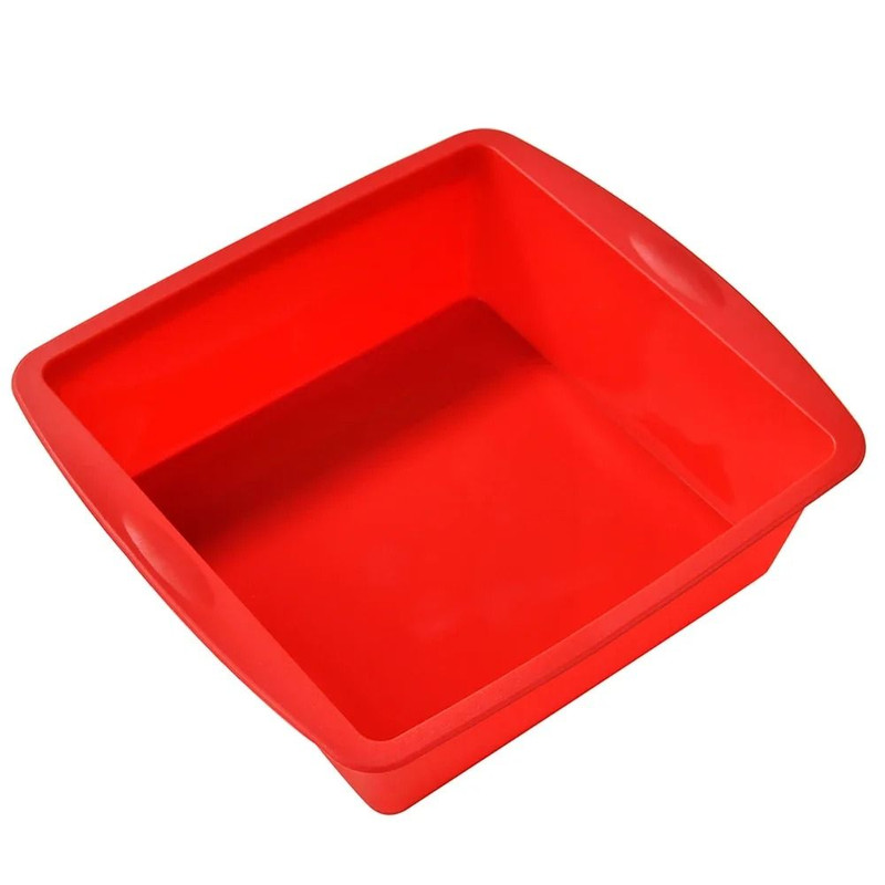 Silicone Square Cake Plate NonStick With AntiSlip Handle For Oven Air Fryer 7