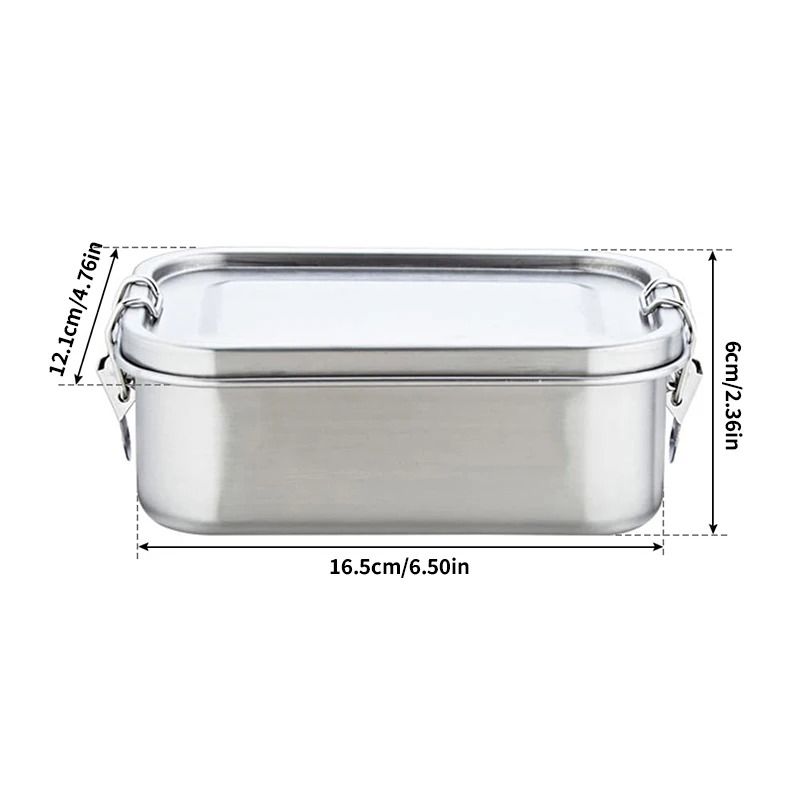 Stainless Steel Lunch Box With Removable Dividers 850 ML For Kids And Adults 5