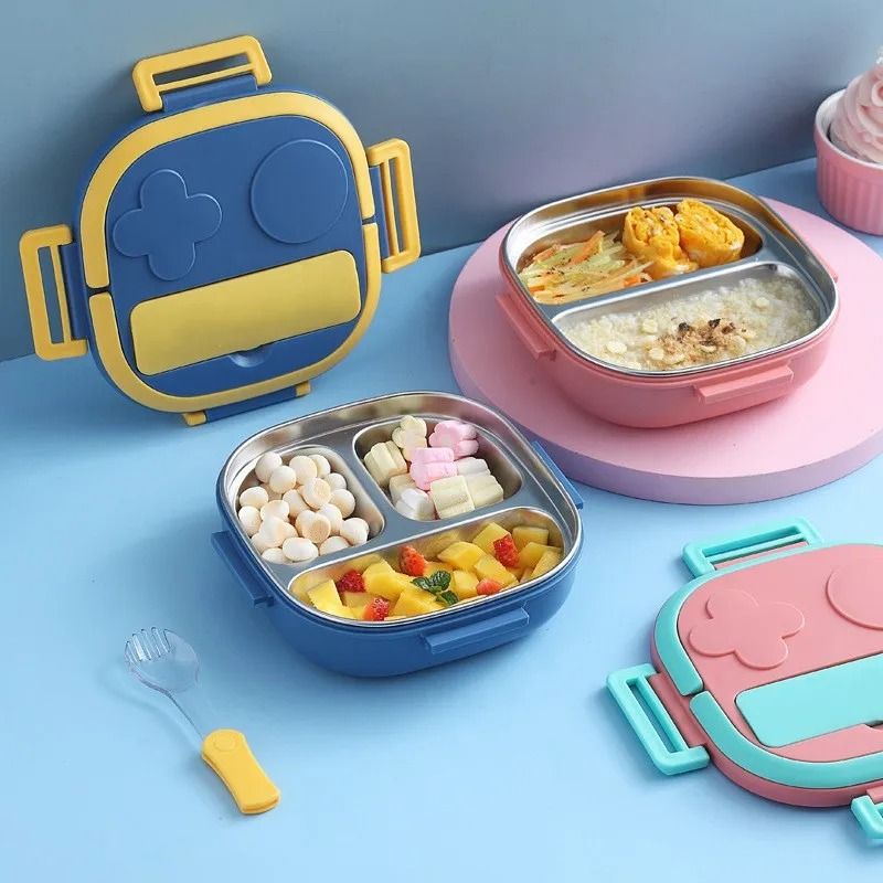 Portable 304 Stainless Steel Lunch Box For Kids And AdultsEnjoy Meals On The Go With This Reliable 1