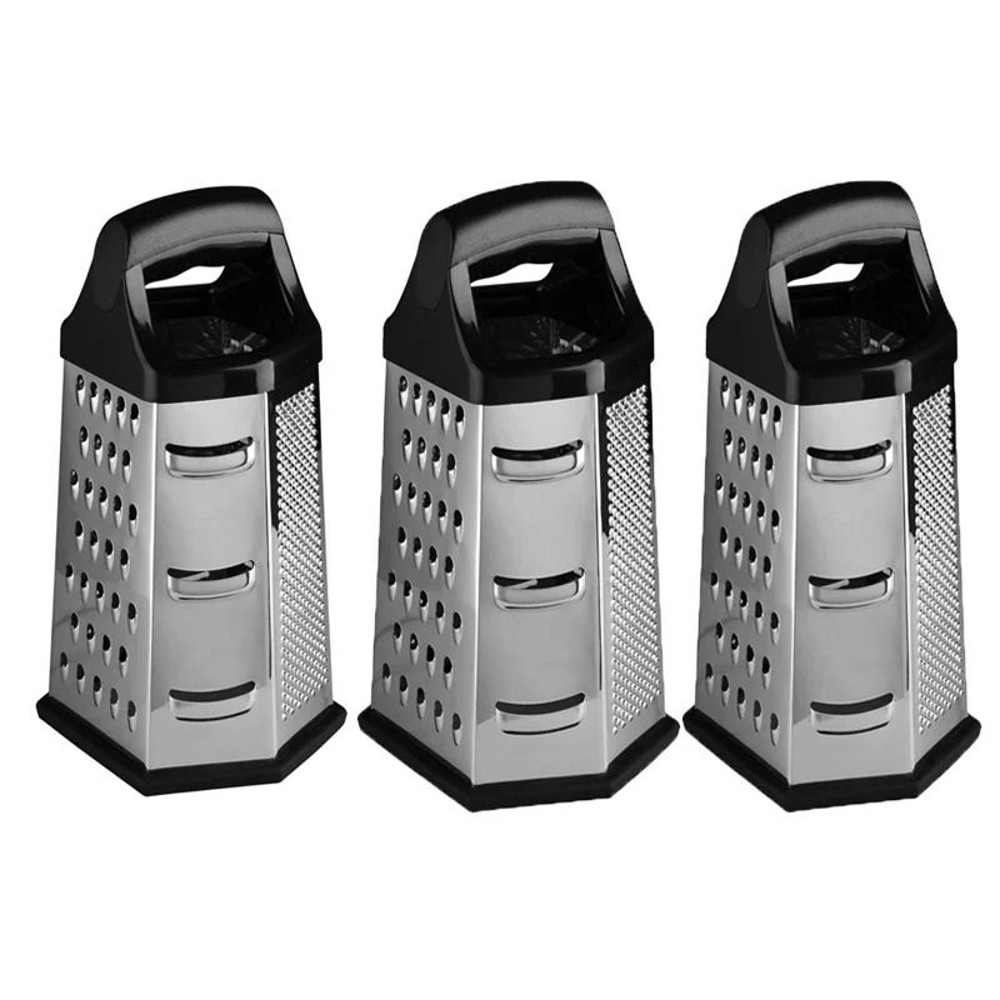 Stainless Steel 6 Sided Box Grater For Vegetables Cheese And Potatoes 7