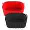Silicone Square Air Fryer Liner Pot For Reusable NonStick Cooking Bowl 0