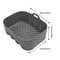 Silicone Square Air Fryer Liner Pot For Reusable NonStick Cooking Bowl 6