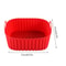 Silicone Square Air Fryer Liner Pot For Reusable NonStick Cooking Bowl 7