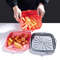 Silicone Square Air Fryer Liner Reusable Baking Tray And Basket Insert 1