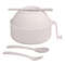 Microwave Ramen Bowl Cooker Set Wheat Straw Instant Noodle Bowl With Spoon And Chopsticks 9