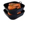 Silicone Square Air Fryer Pot Tray With Handle For Reusable Non Stick Baking 1